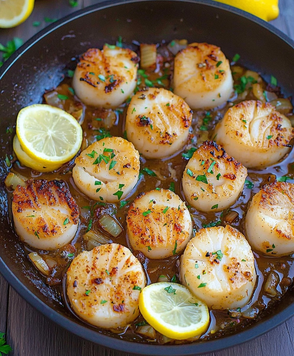 Lemon Garlic Scallops