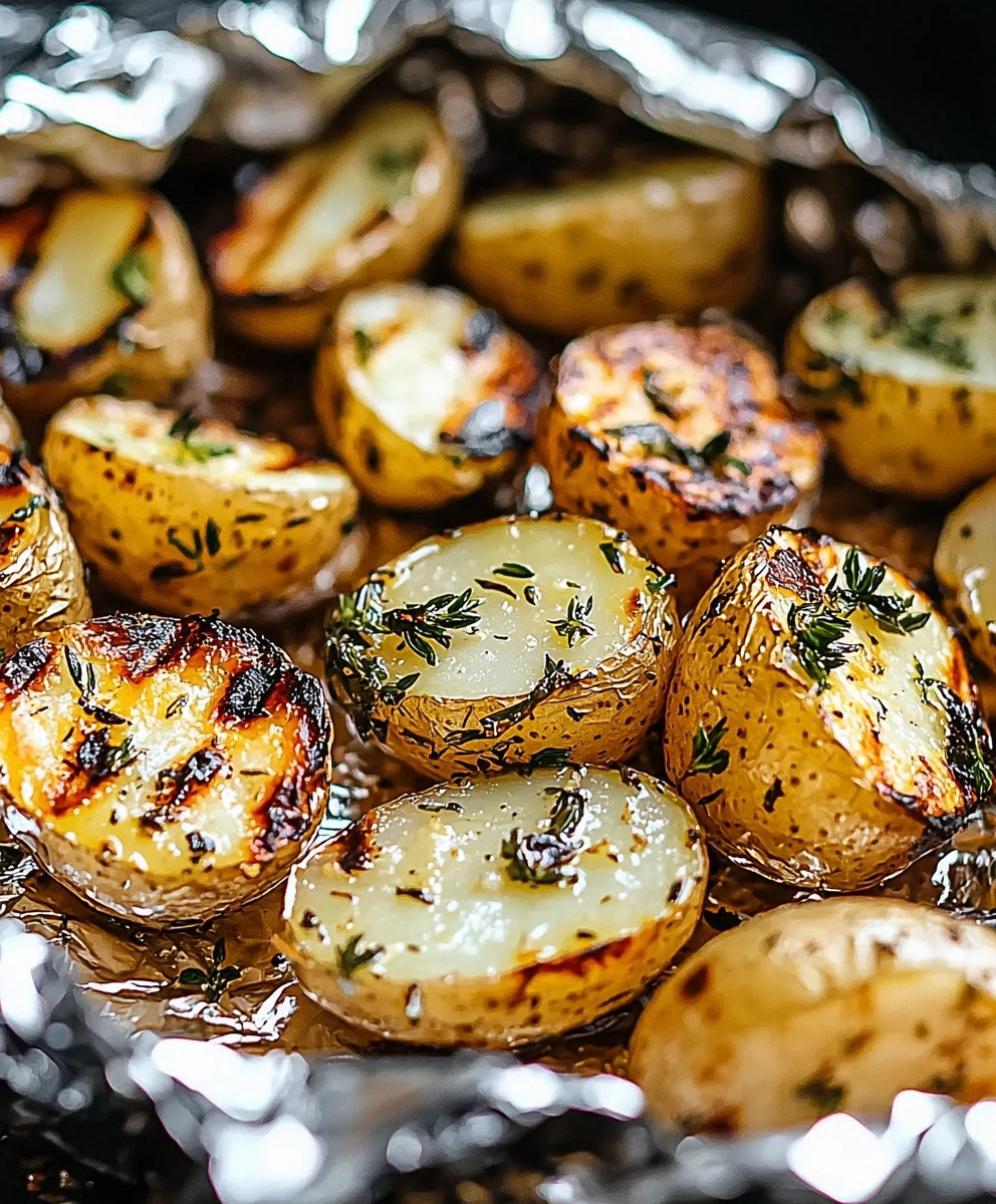 Garlic Herb Grilled Potatoes