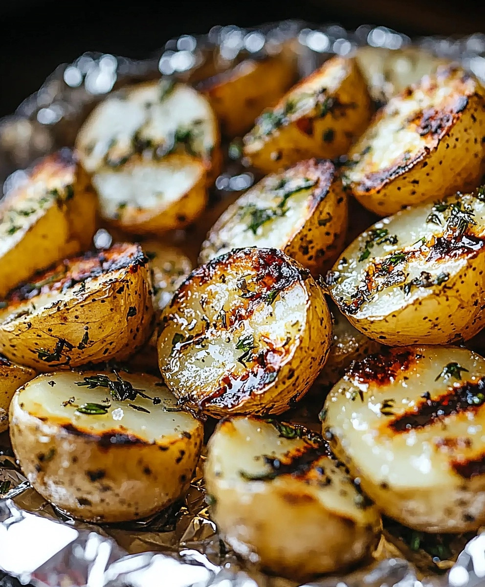 Garlic Herb Grilled Potatoes