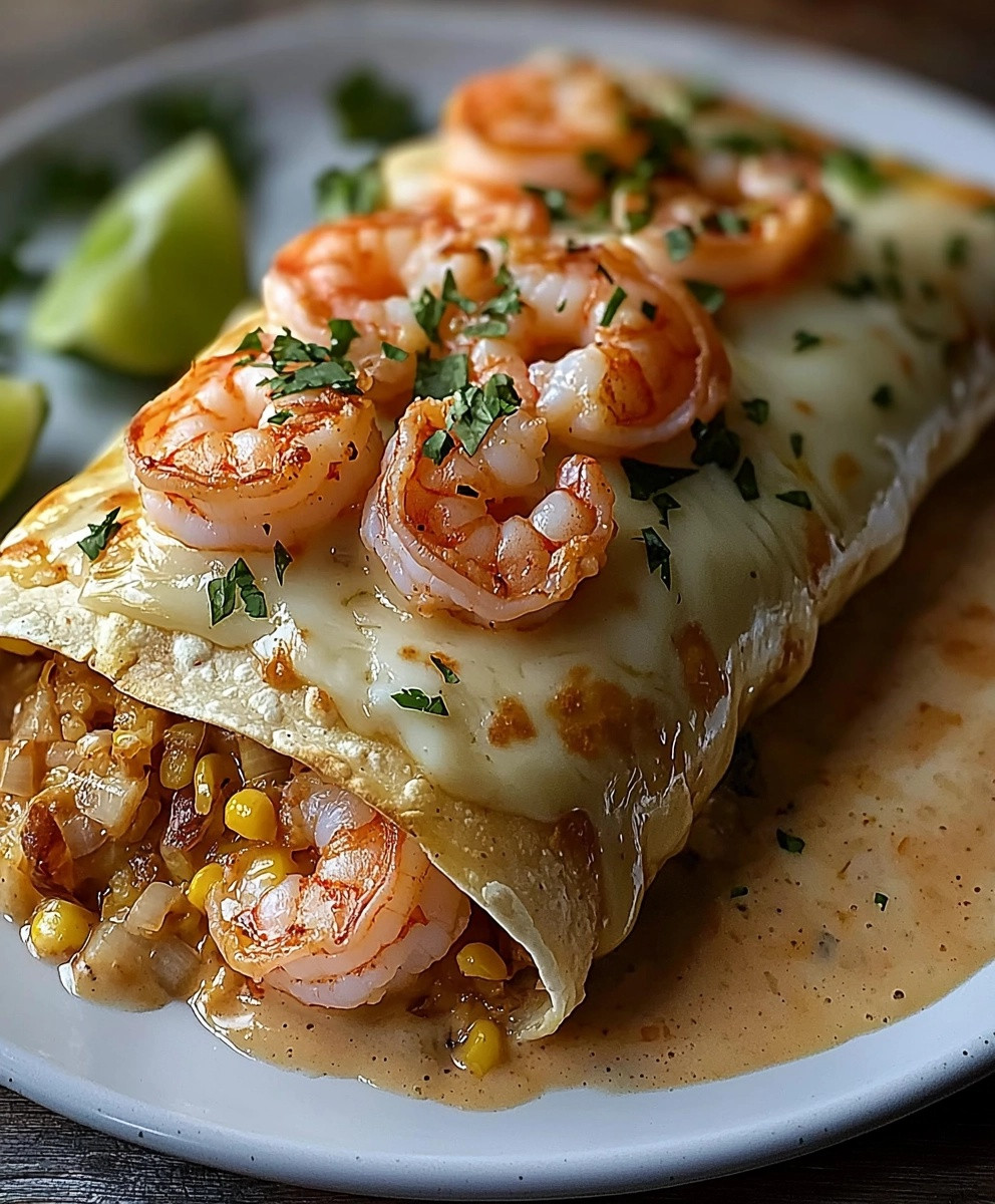 Shrimp Chimichanga Dish