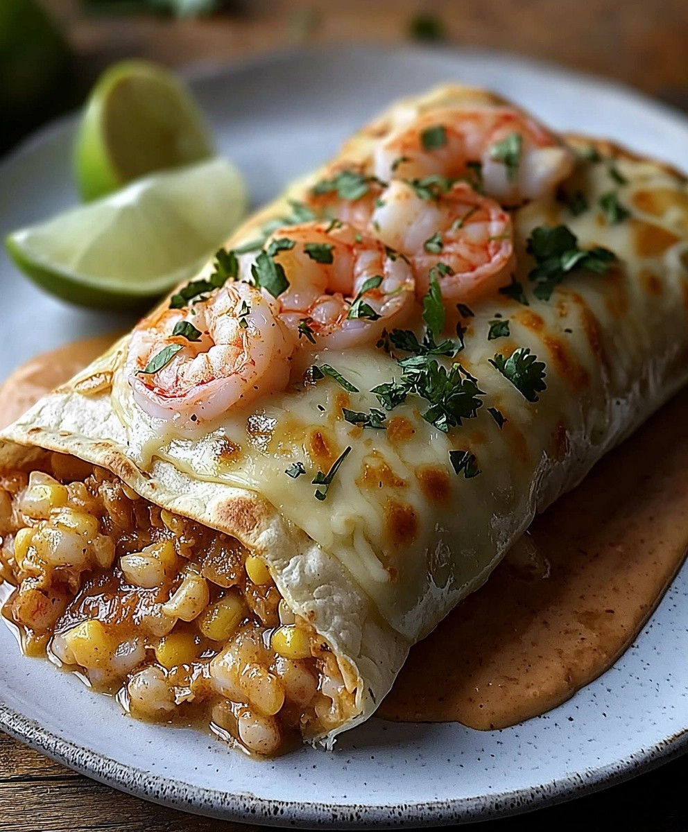 Shrimp Chimichanga Dish