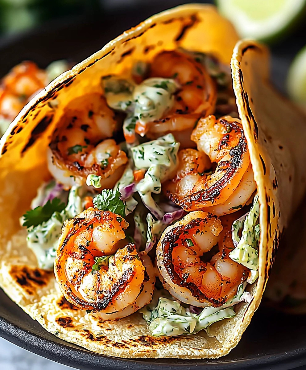 Cilantro Lime Shrimp Tacos