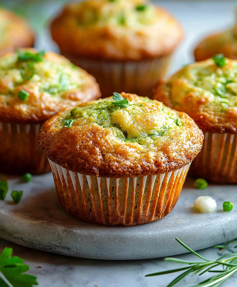 Fluffy Lemon Courgette Muffins