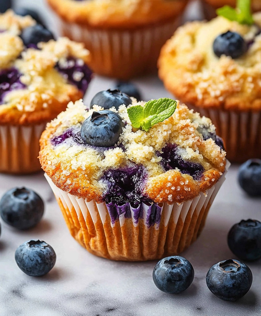 Moist Blueberry Muffins