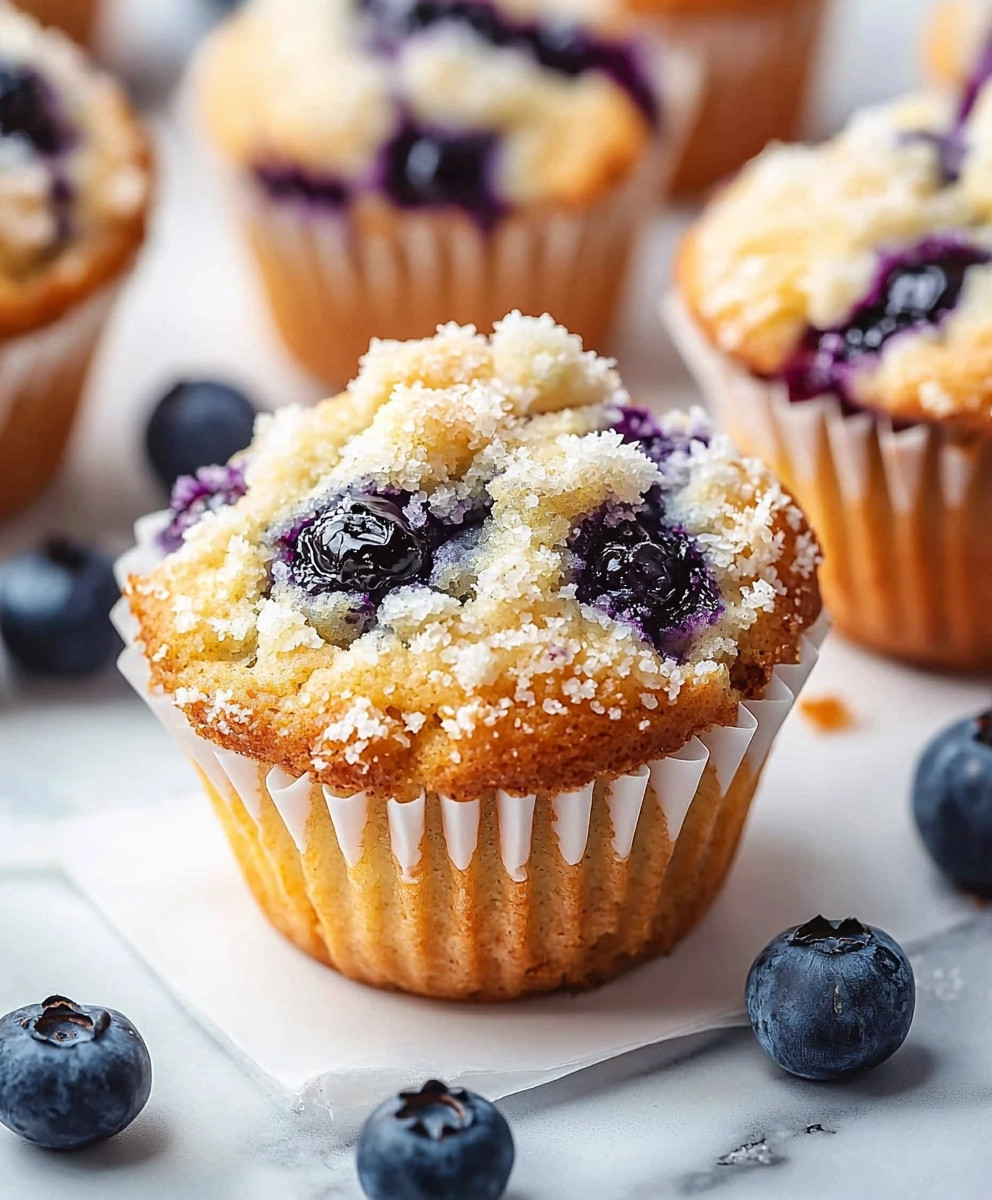 Moist Blueberry Muffins