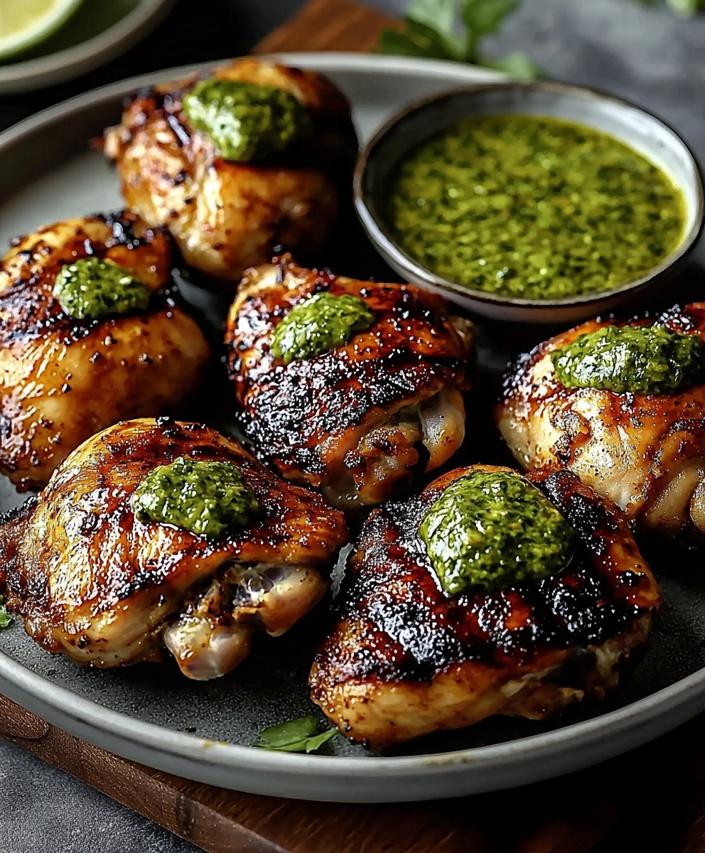 Grilled Chicken with Green Sauce