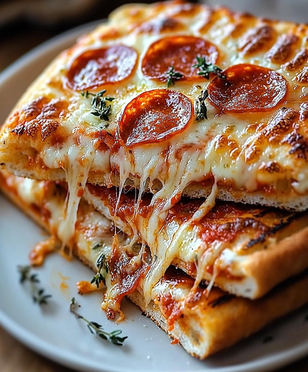 Crispy Pepperoni Pizza Panini