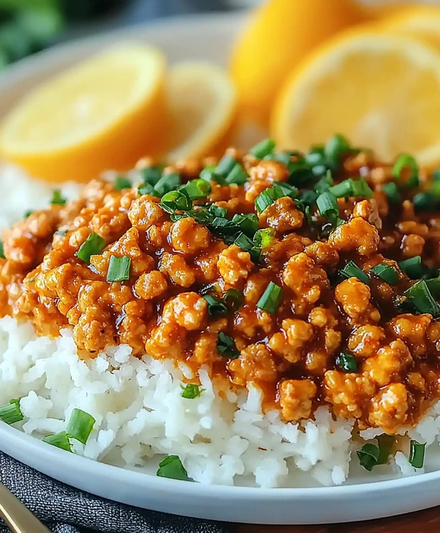Easy Orange Ground Chicken