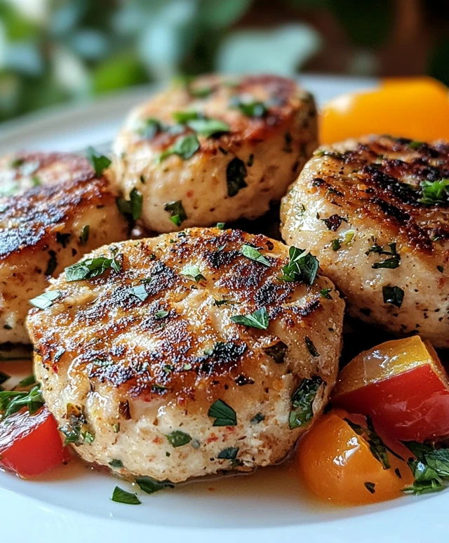 Mediterranean Chicken Patties