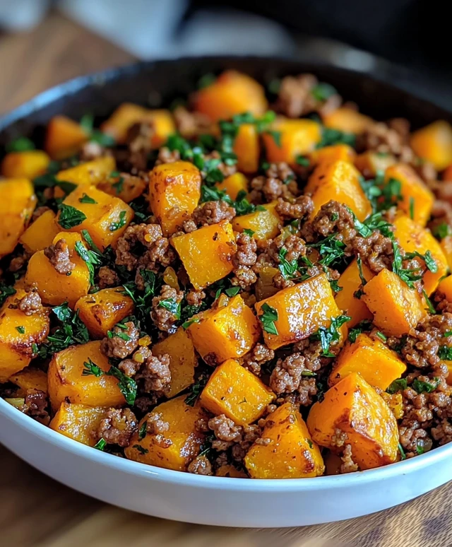 Ground Turkey Sweet Potato Skillet