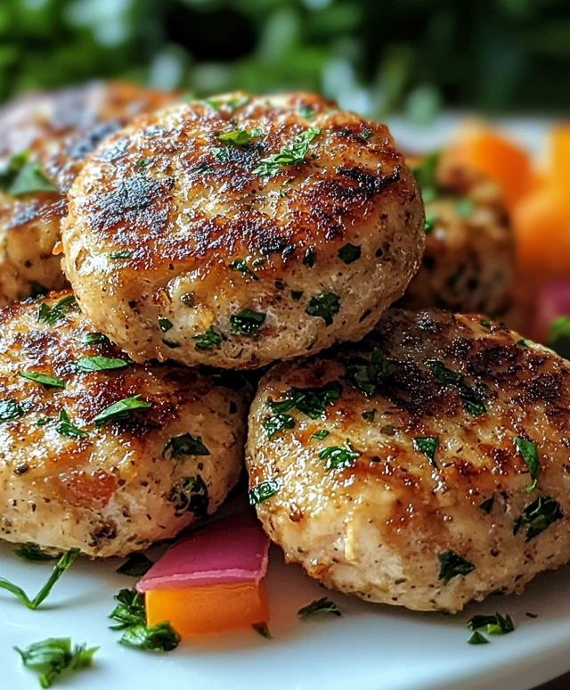 Mediterranean Chicken Patties