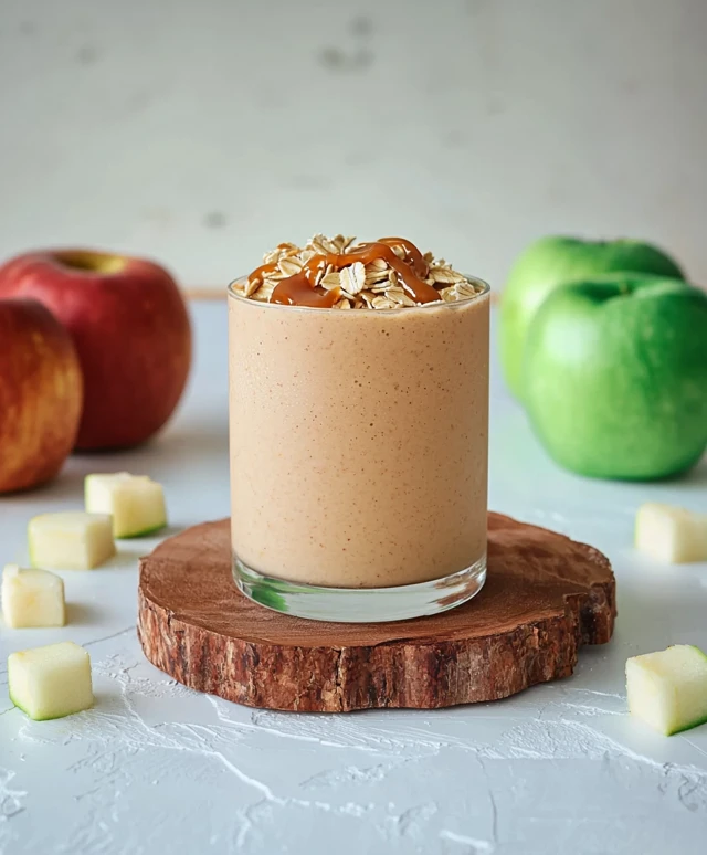 Caramel Apple Oatmeal Smoothie