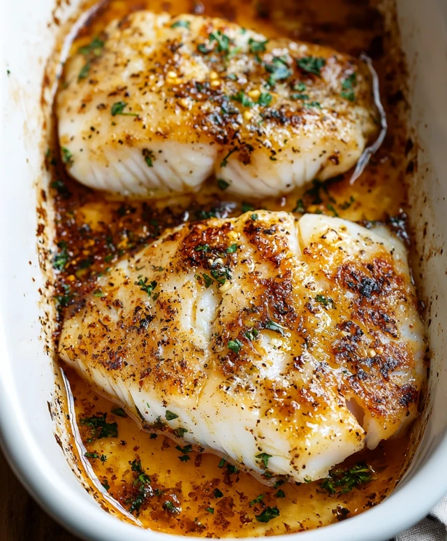 Baked Cod with Lemon Garlic
