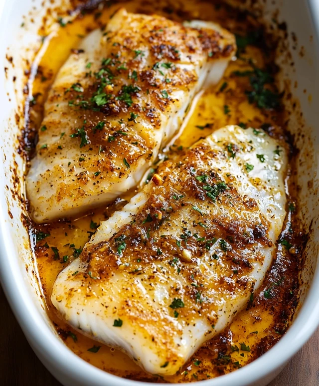 Baked Cod with Lemon Garlic