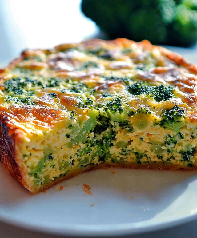 Crustless Broccoli Quiche