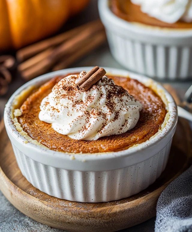 Crustless Pumpkin Pie Dessert