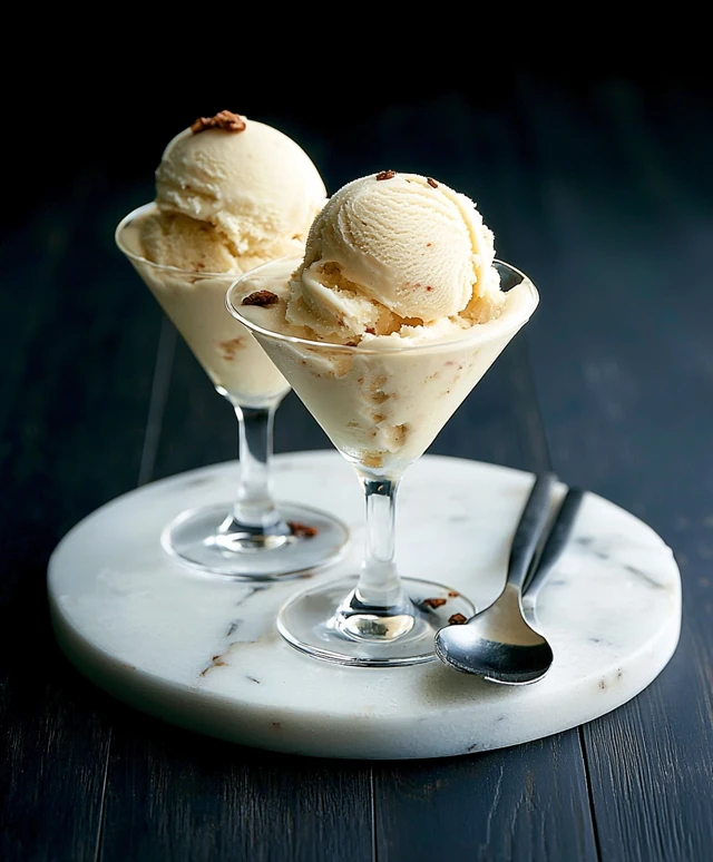 Coquito Ice Cream Dessert