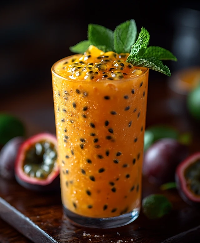 Passion Fruit Hurricane Cocktail