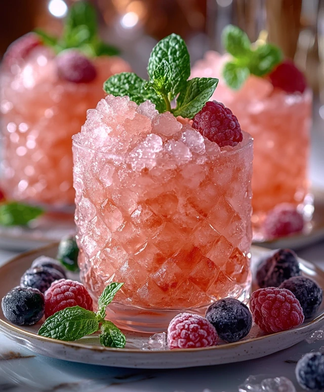 Sangria Granita Dessert