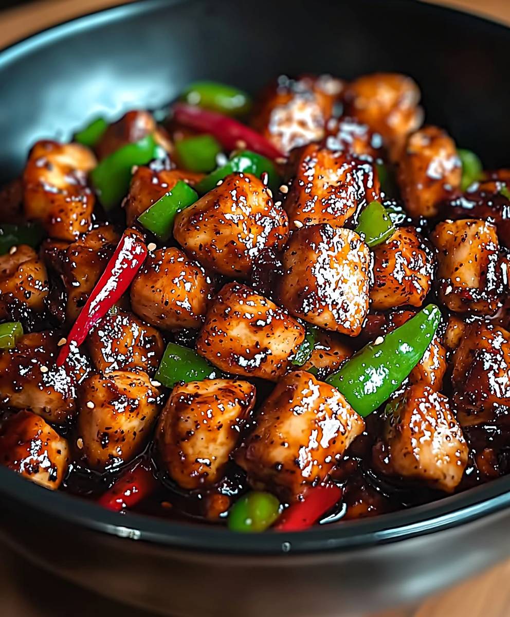 Black Pepper Chicken Dish