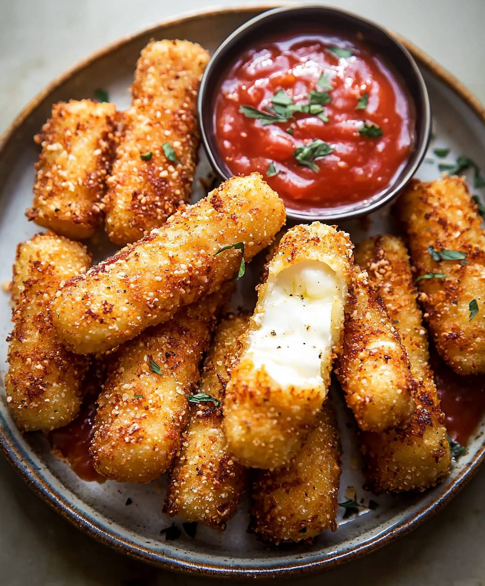Homemade Mozzarella Sticks