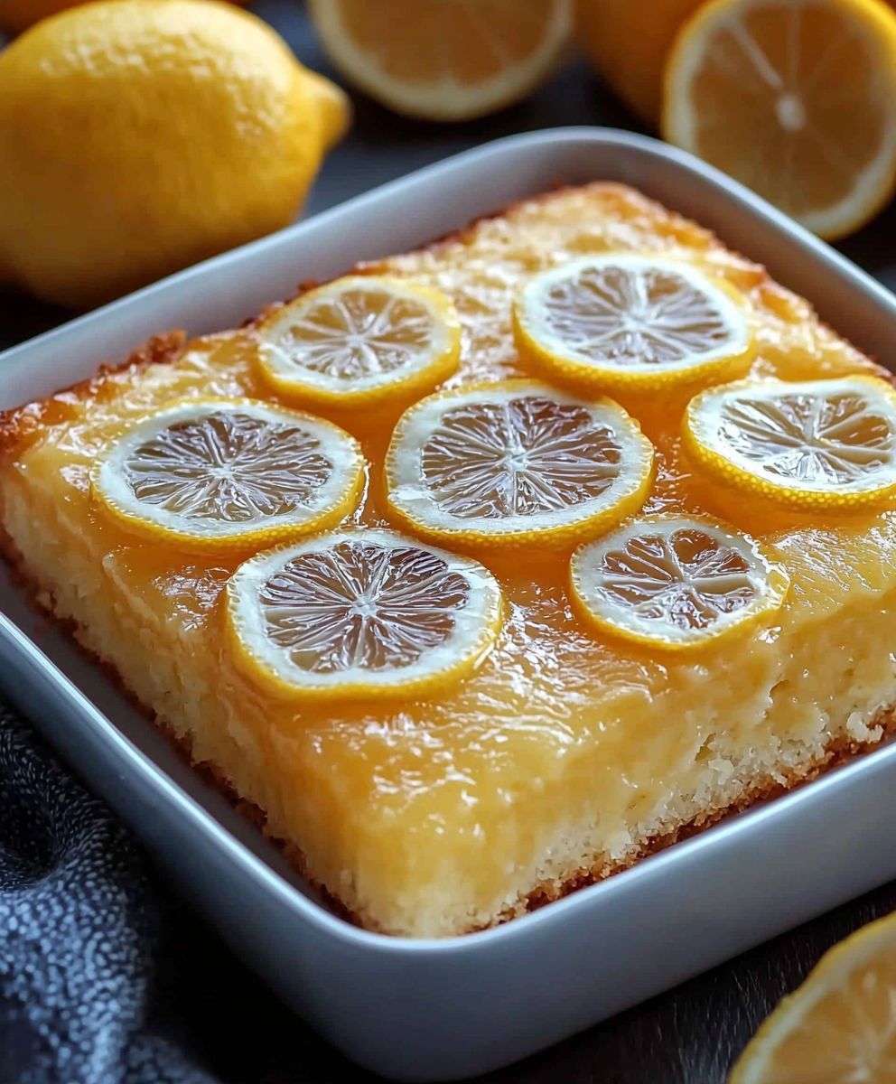 Lemon cake dessert