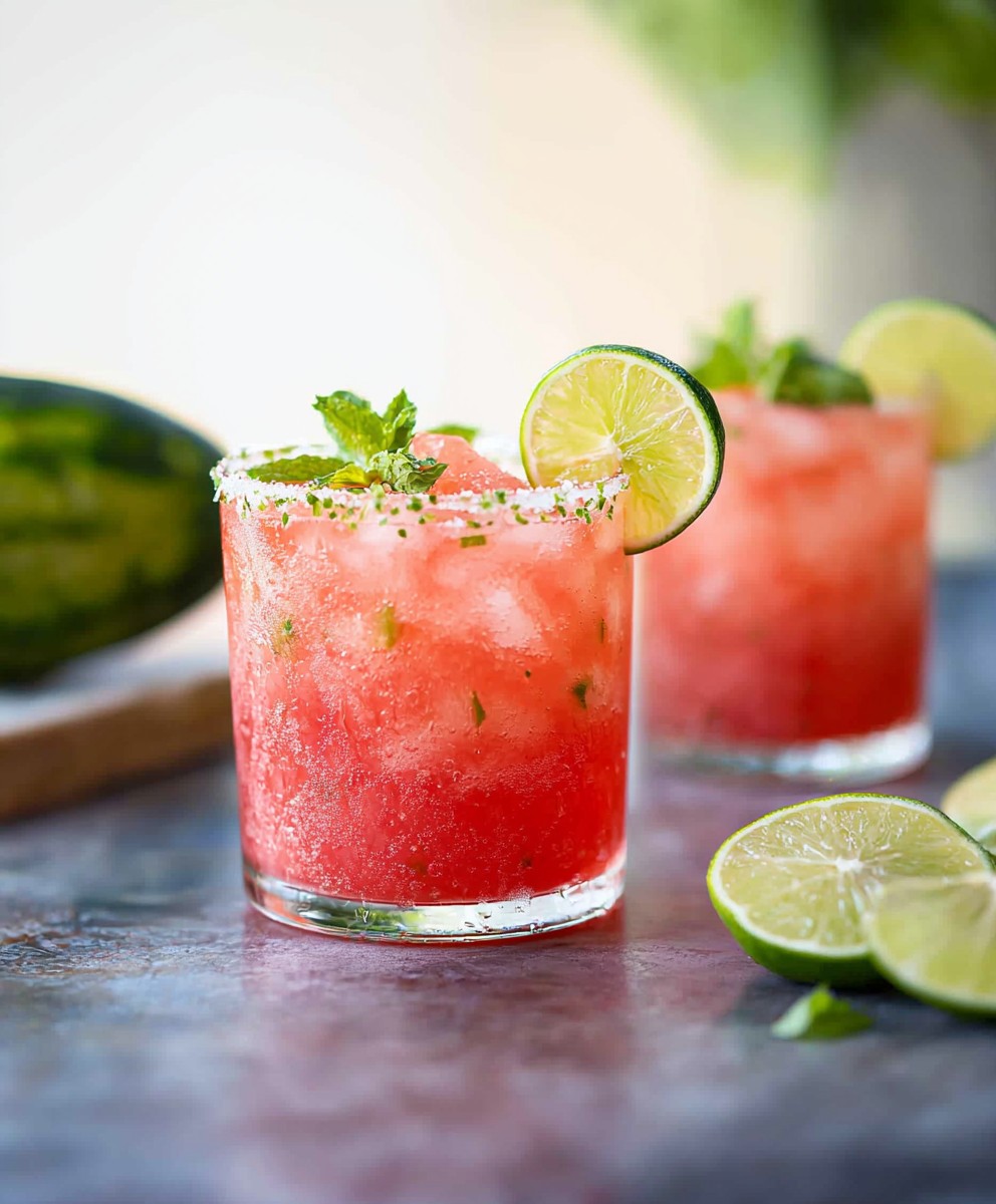 Watermelon Limeade Cocktail