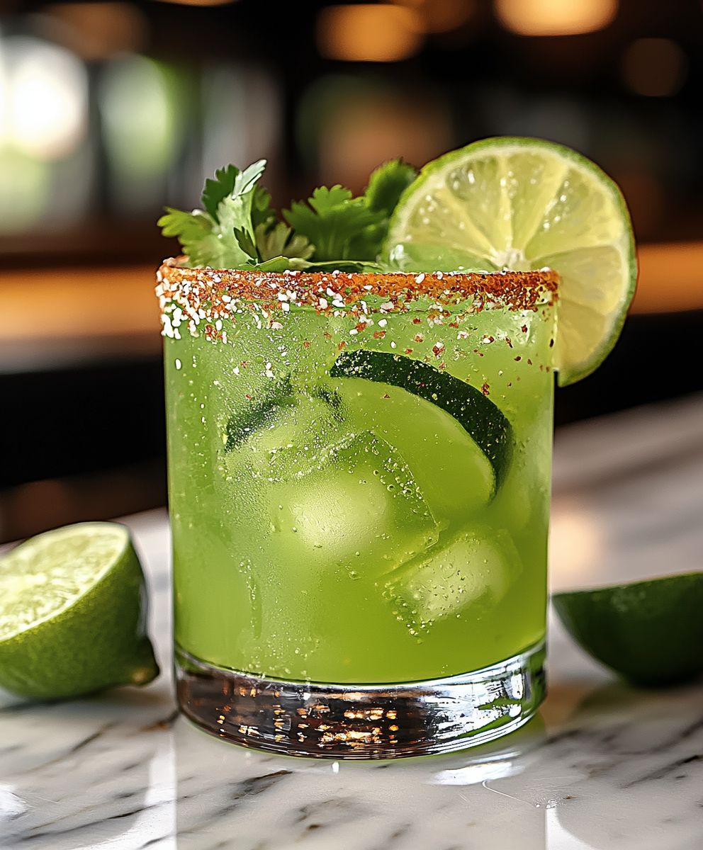 Spicy green margarita