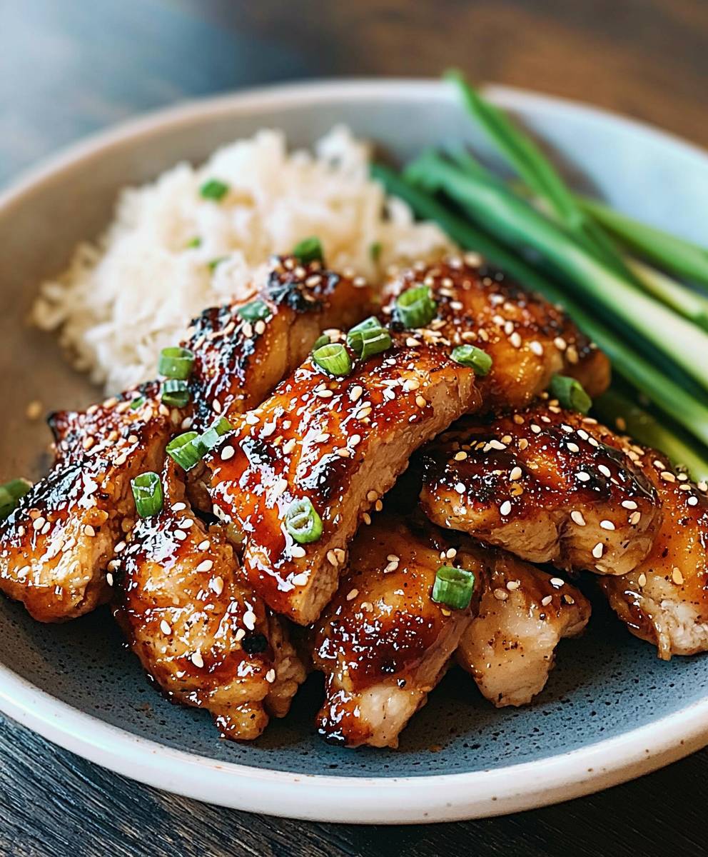 Honey Ginger Chicken Dish