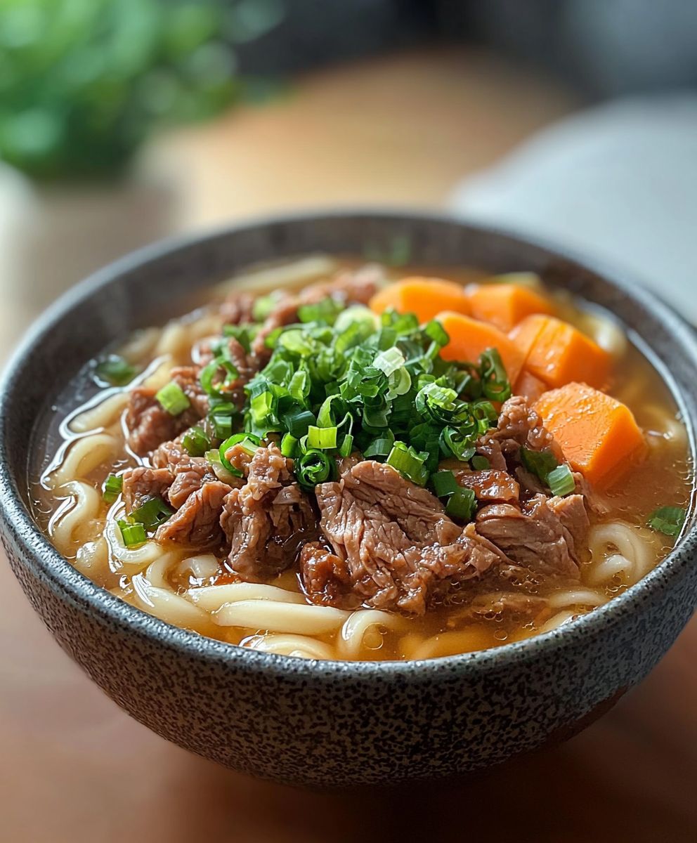 Freezer Meal Japanese Beef Udon