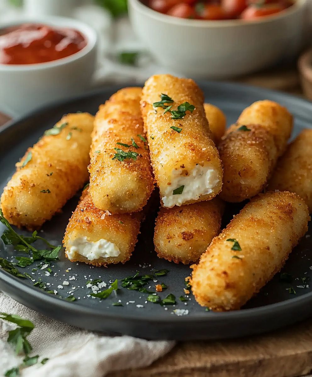 Air Fryer Mozzarella Sticks