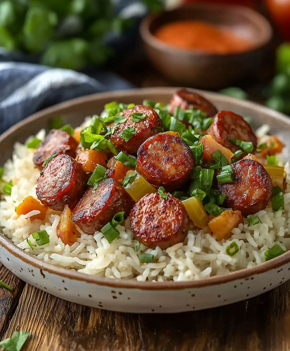 Sausage and rice