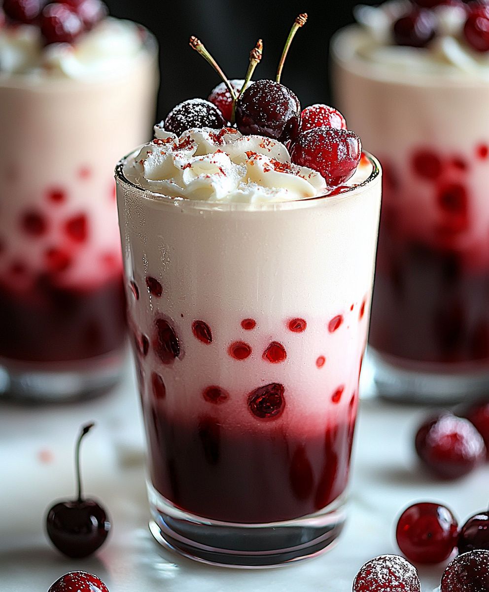 Cherry Vanilla Tea Latte