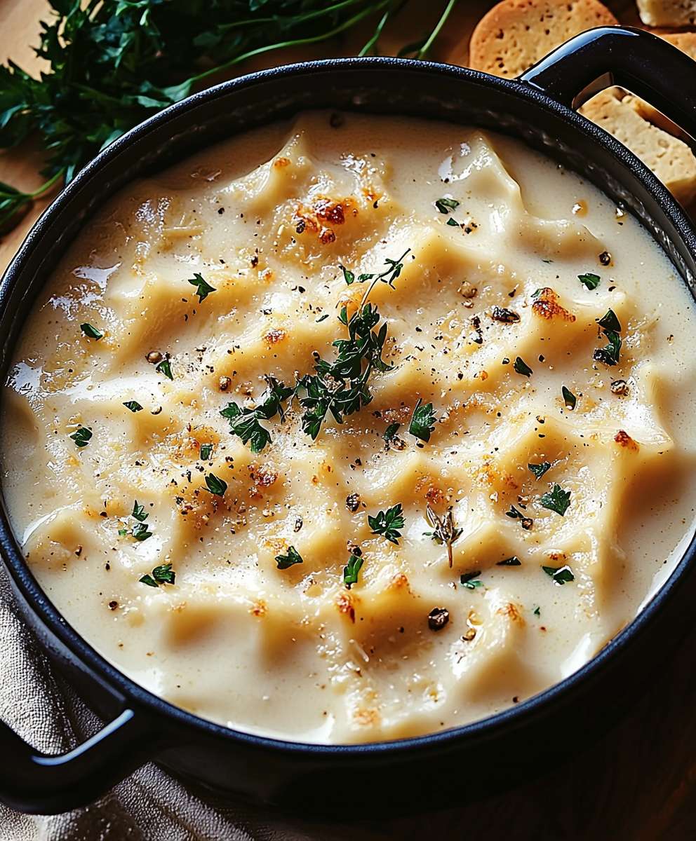 White Chicken Lasagna Soup