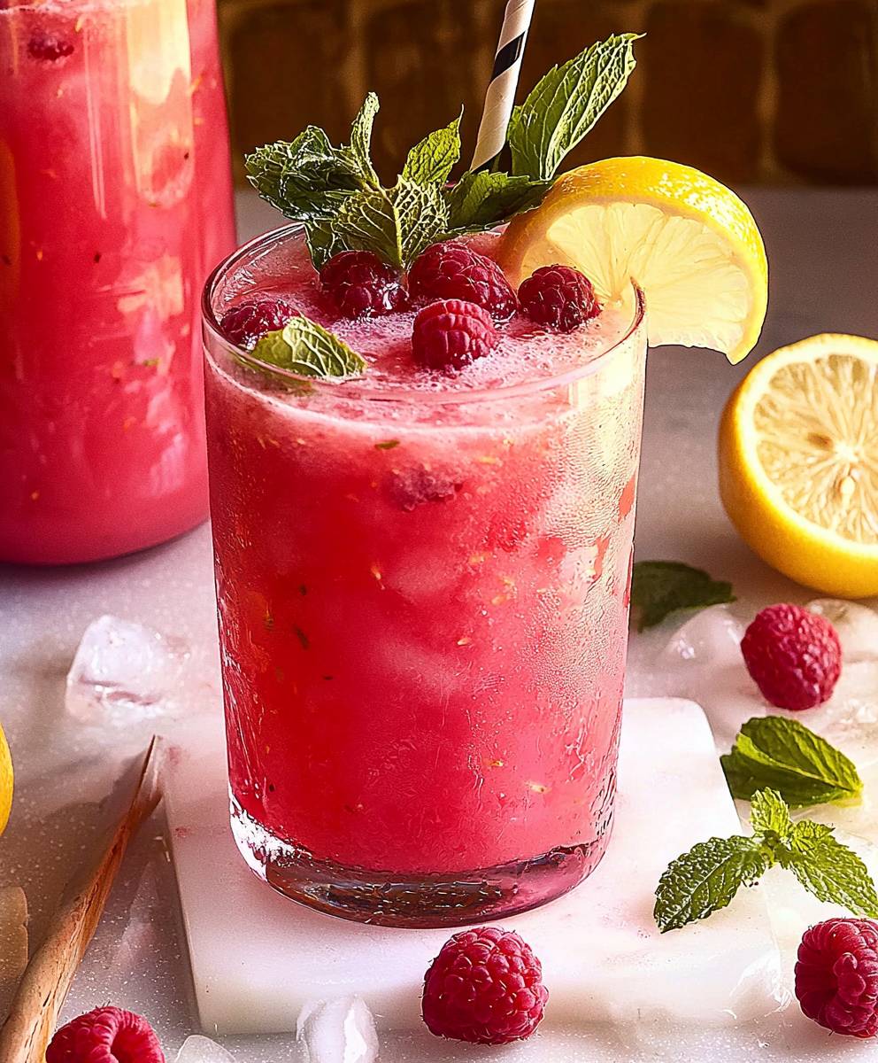 Healthy Raspberry Lemonade