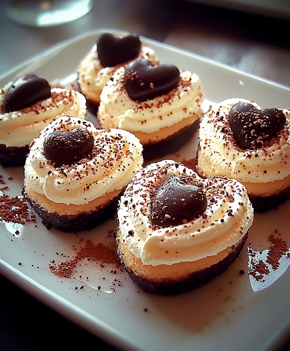 Mascarpone Amaretto Hearts