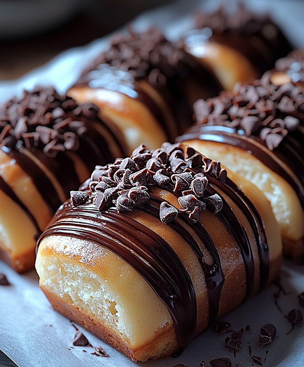 Fluffy chocolate rolls