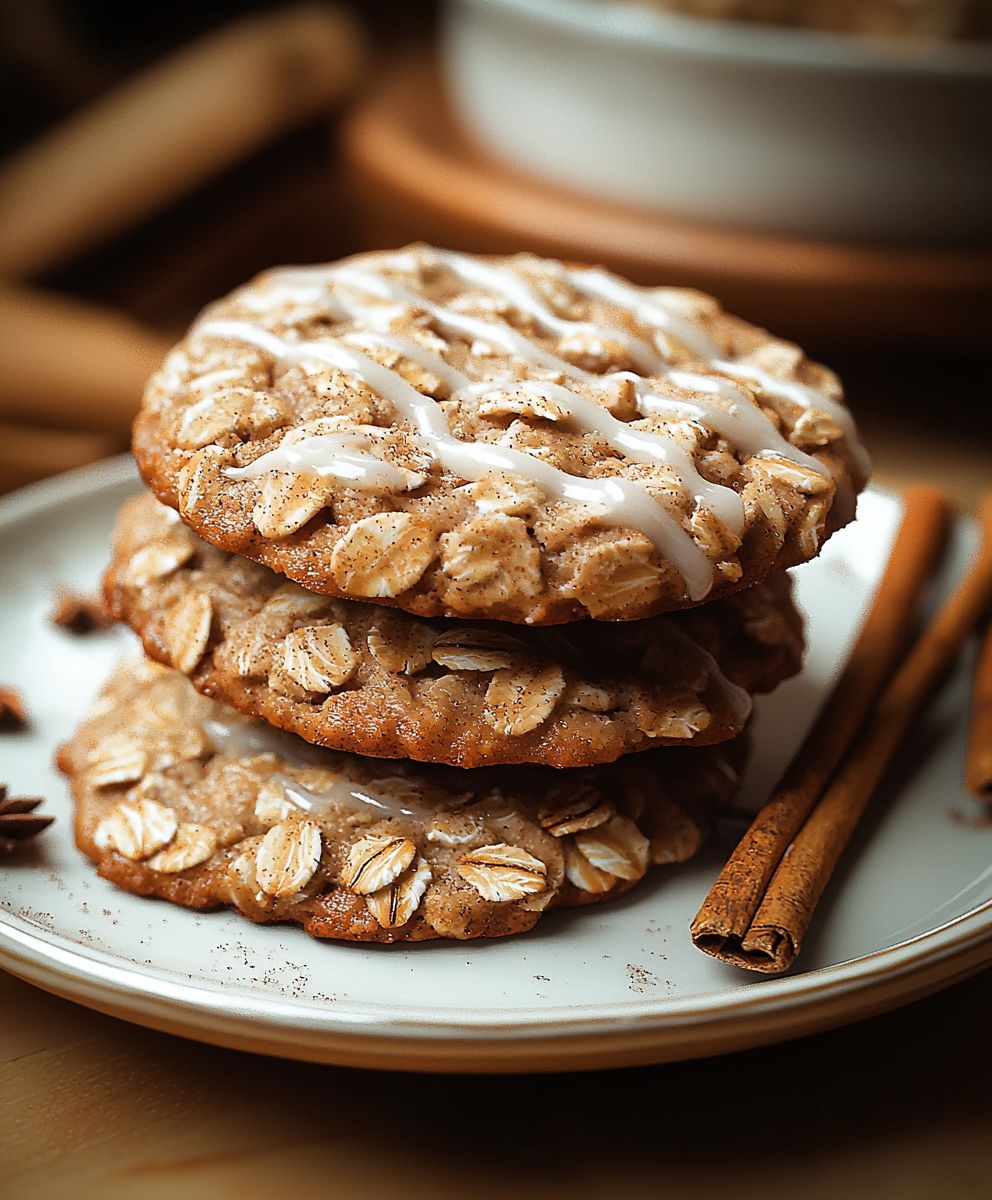 Cinnamon oat cookies