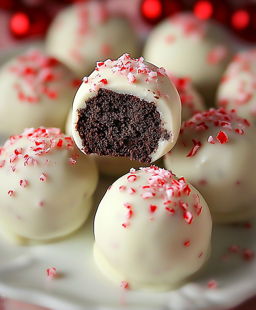 Peppermint Oreo Truffles