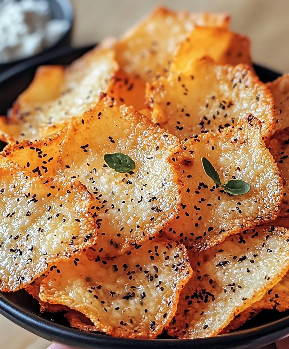 Cottage cheese chips