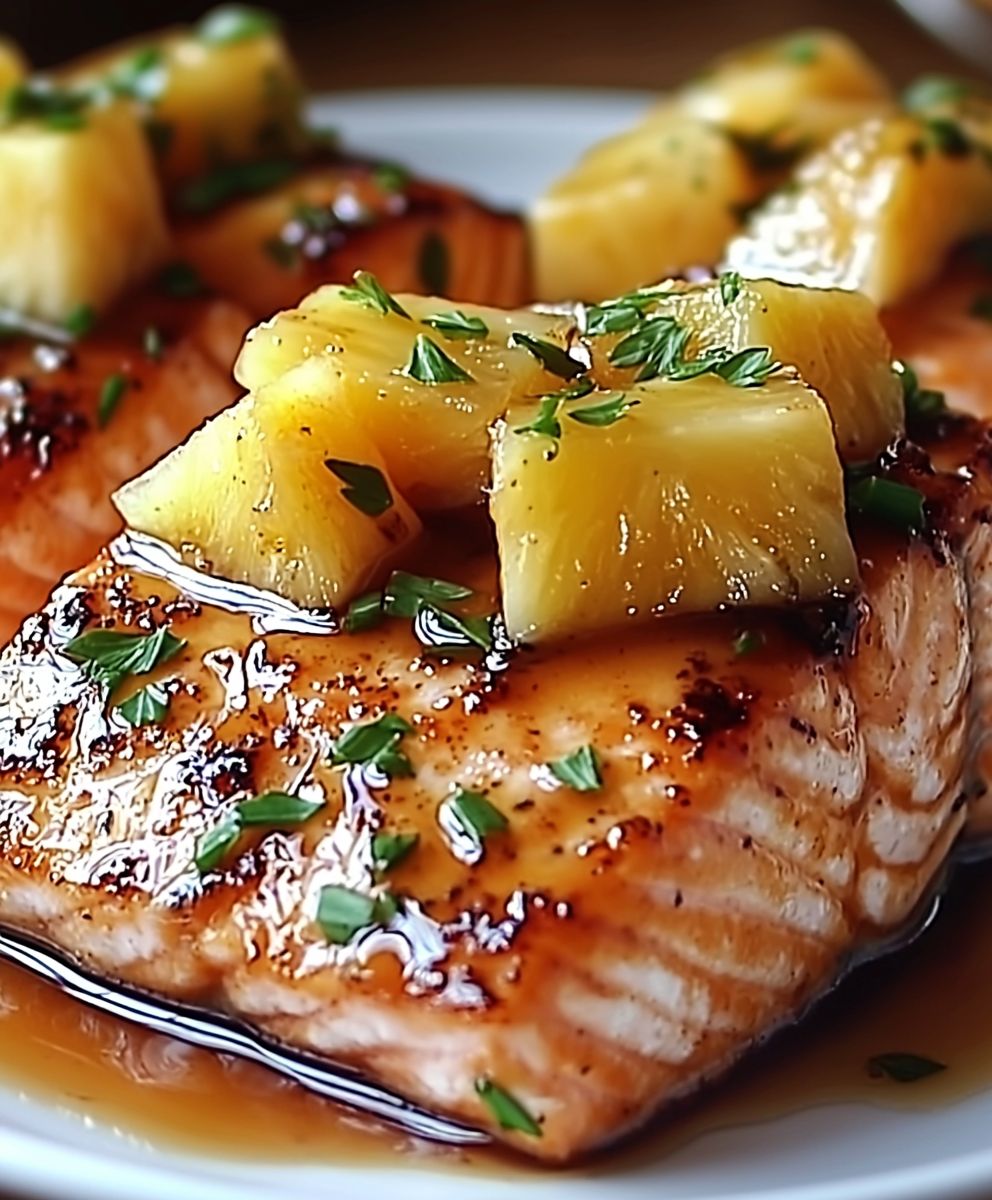 Honey Pineapple Salmon