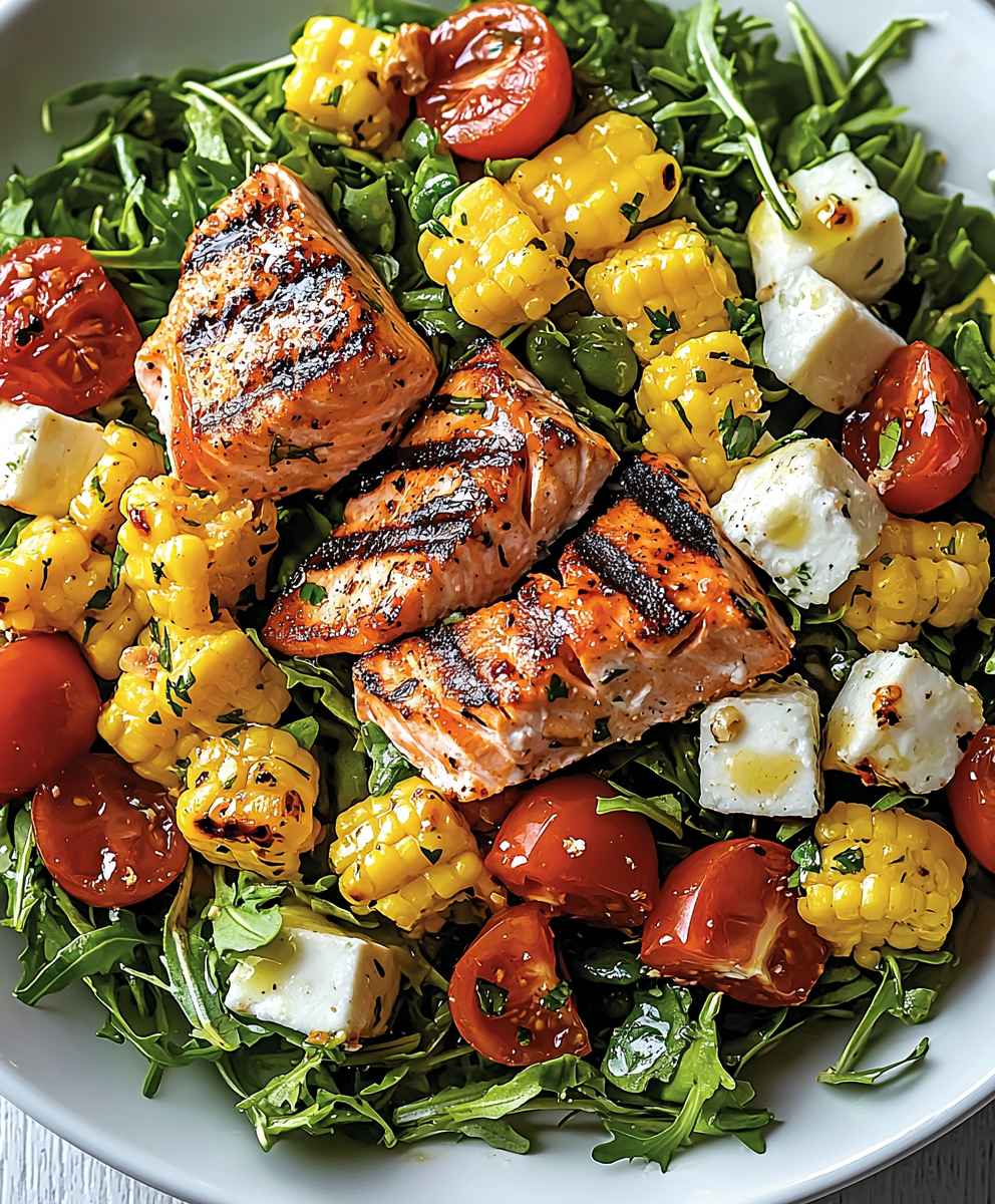 Grilled Salmon Cobb Salad