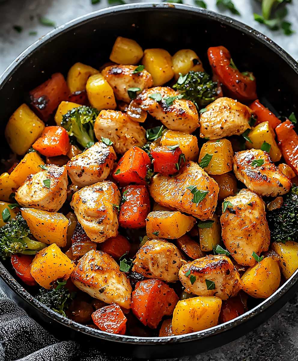 Chicken vegetable skillet