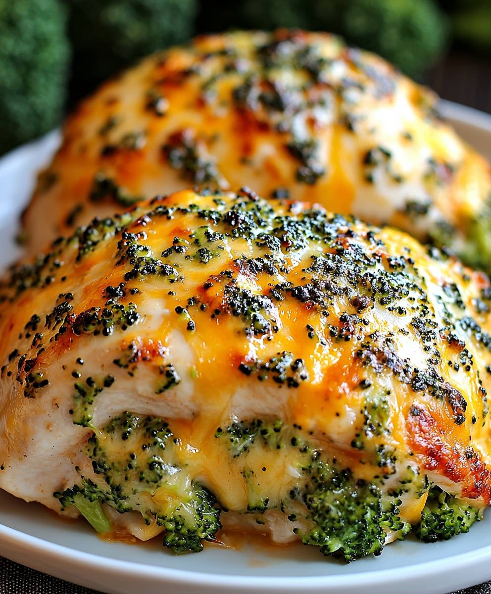 Broccoli Cheddar Stuffed Chicken