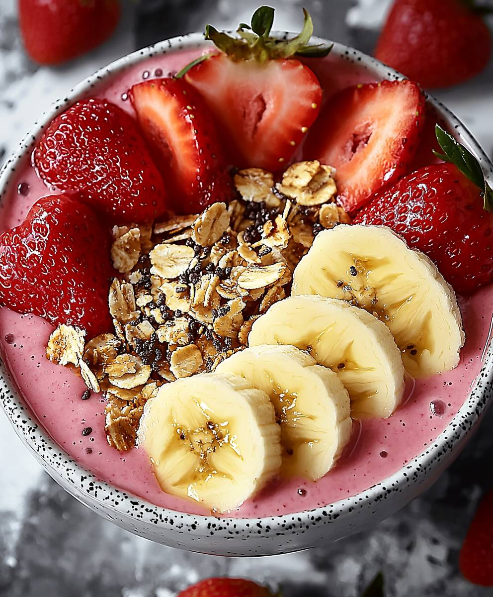 Strawberry Banana Smoothie Bowl