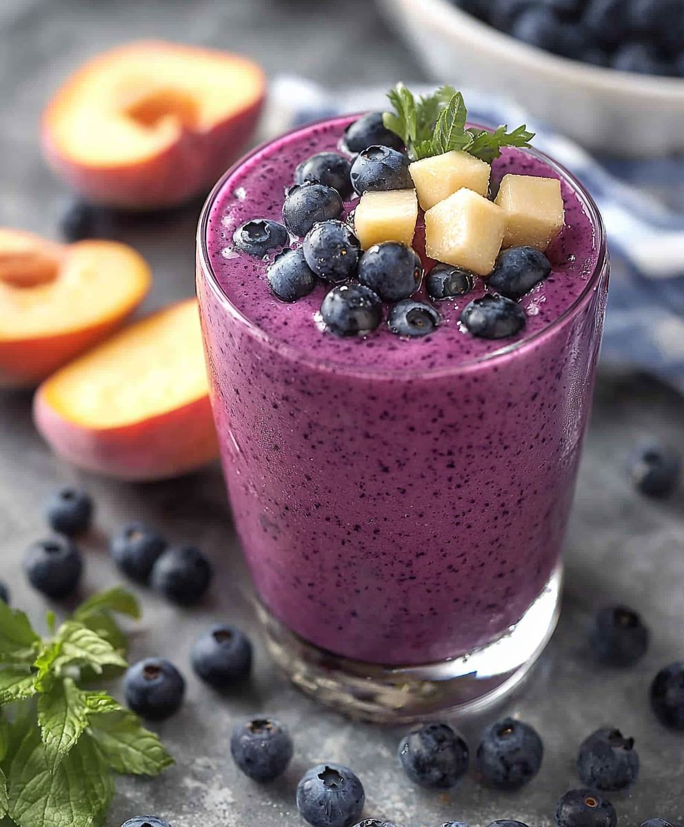 Wild Blueberry Ginger Peach Smoothie