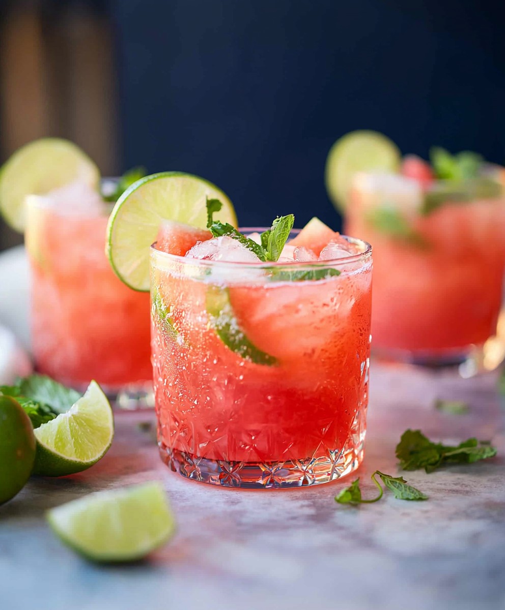 Watermelon Limeade Cocktail