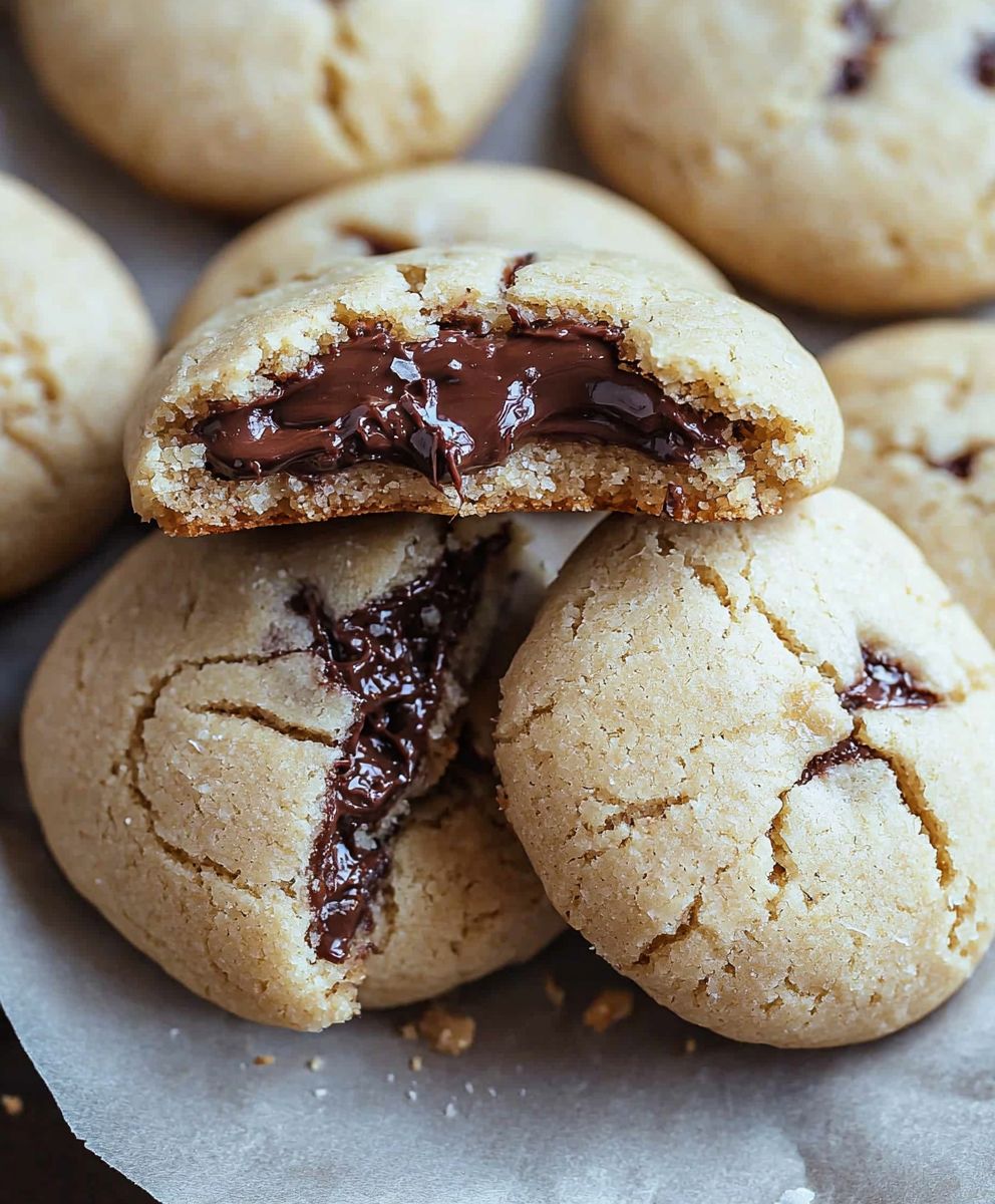 Nutella Stuffed Cookies