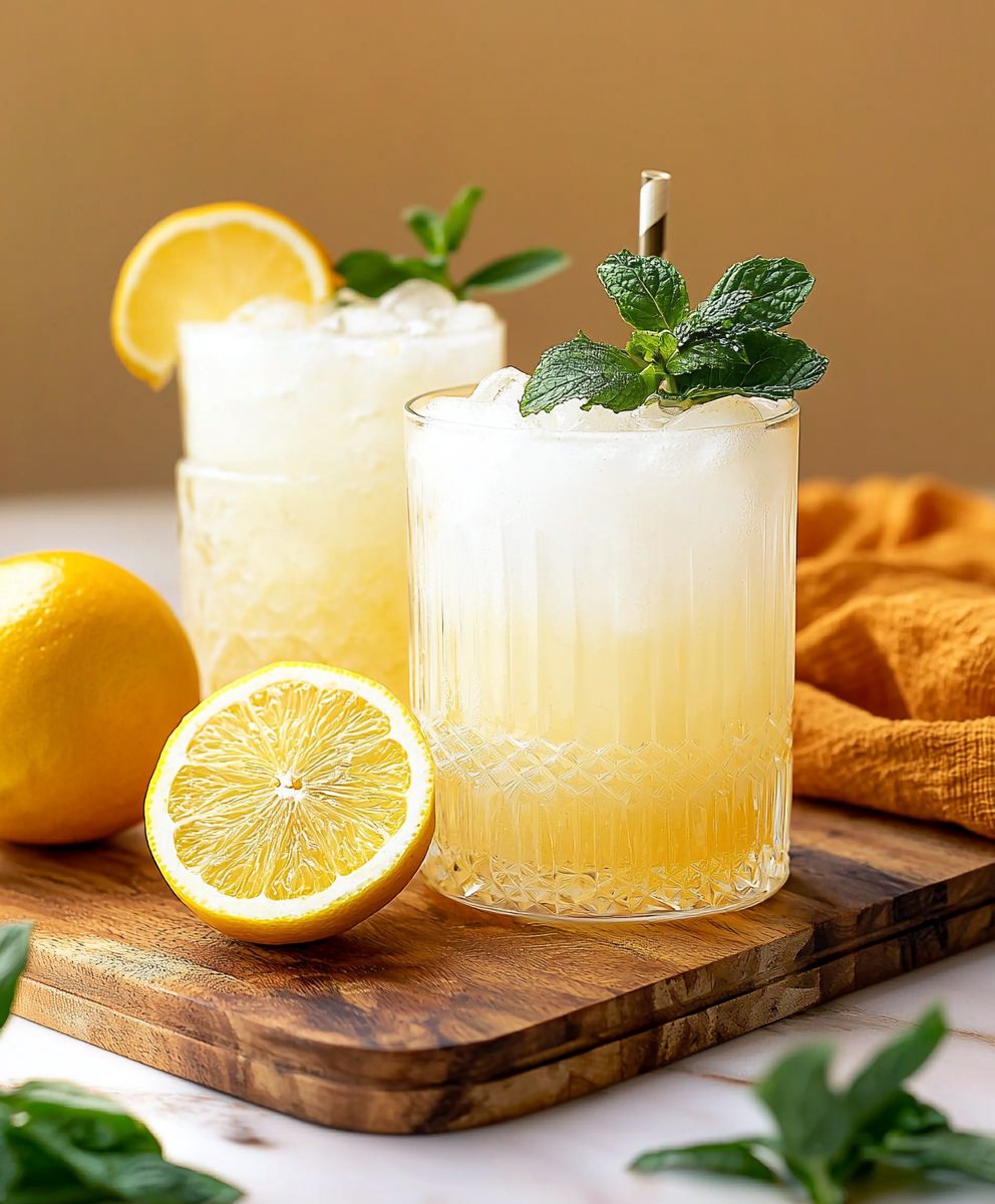 Sparkling Yuzu Lemonade Drink
