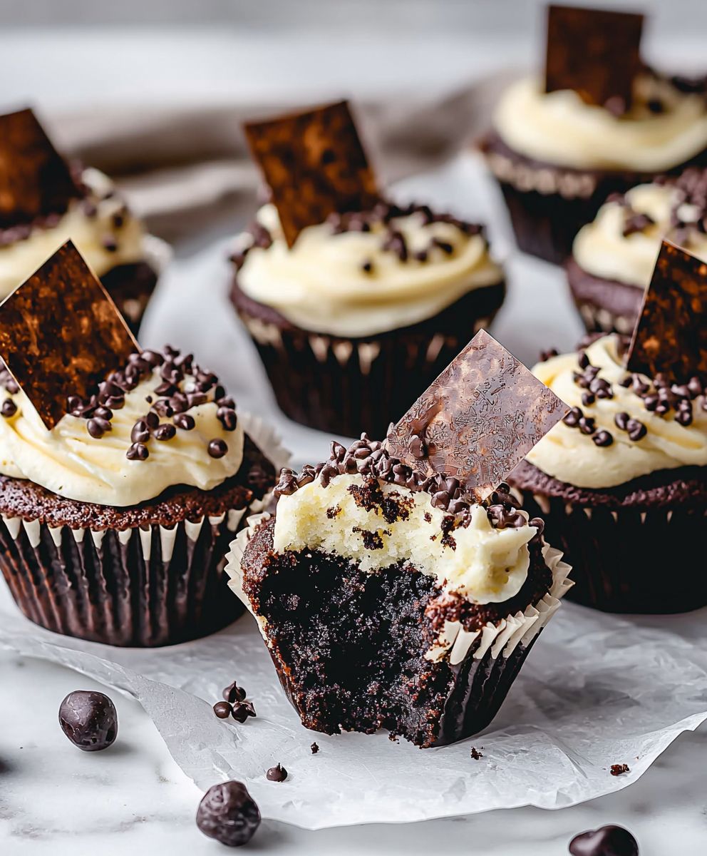 Black Bottom Cupcakes